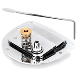 Maxbell Tremolo Bridge with Screw Single Rocker Metal Direct Replace with Whammy Bar Silver
