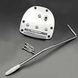 Maxbell Tremolo Bridge with Screw Single Rocker Metal Direct Replace with Whammy Bar Silver