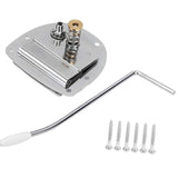 Maxbell Tremolo Bridge with Screw Single Rocker Metal Direct Replace with Whammy Bar Silver