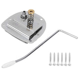 Maxbell Tremolo Bridge with Screw Single Rocker Metal Direct Replace with Whammy Bar Silver