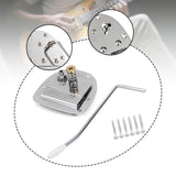 Maxbell Tremolo Bridge with Screw Single Rocker Metal Direct Replace with Whammy Bar Silver