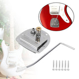 Maxbell Tremolo Bridge with Screw Single Rocker Metal Direct Replace with Whammy Bar Silver