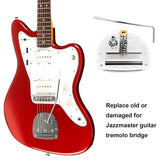Maxbell Tremolo Bridge with Screw Single Rocker Metal Direct Replace with Whammy Bar Silver