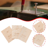 Maxbell 3 Pieces Neck Shims for Electric Guitar Wooden Parts Guitar Neck Plate Tools