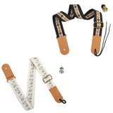 Maxbell Ukulele Strap Universal Shoulder Belt for 4 String Instruments Tenor Soprano Black