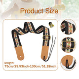 Maxbell Ukulele Strap Universal Shoulder Belt for 4 String Instruments Tenor Soprano Black