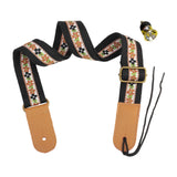 Maxbell Ukulele Strap Universal Shoulder Belt for 4 String Instruments Tenor Soprano Black