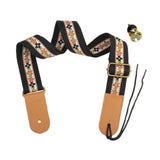 Maxbell Ukulele Strap Universal Shoulder Belt for 4 String Instruments Tenor Soprano Black