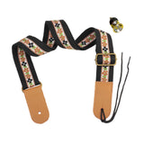 Maxbell Ukulele Strap Universal Shoulder Belt for 4 String Instruments Tenor Soprano Black