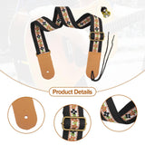 Maxbell Ukulele Strap Universal Shoulder Belt for 4 String Instruments Tenor Soprano Black