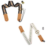 Maxbell Ukulele Strap Universal Shoulder Belt for 4 String Instruments Tenor Soprano Black