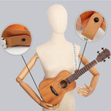 Maxbell Ukulele Strap Universal Shoulder Belt for 4 String Instruments Tenor Soprano Beige