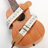 Maxbell Ukulele Strap Universal Shoulder Belt for 4 String Instruments Tenor Soprano Beige