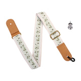 Maxbell Ukulele Strap Universal Shoulder Belt for 4 String Instruments Tenor Soprano Beige