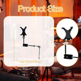 Maxbell Music Instrument Tablet Holder for Presentations Practice Drum Set Accessory