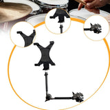 Maxbell Tablet Holder for Drum Non Slip Tablet Music Stand for Concerts Parties Show