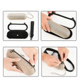 Maxbell Portable Speaker Travel Holder Bag Storage Bag for for Traveling Lightweight Golden