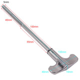 Maxbell Drum Key Drum Tight Screw Sturdy Metal for Drummers Marching Drums Accessory 130 mm