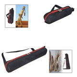 Maxbell Rain Sound Stick Instrument Shoulder Bag Black with Double Zipper Waterproof 9x26cm