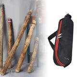 Maxbell Rain Sound Stick Instrument Shoulder Bag Black with Double Zipper Waterproof 9x26cm
