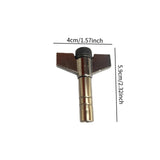 Maxbell Drum Tuning Key Easy to Use Accessories Ergonomic Universal Tension Drum Key Silver