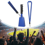 Maxbell Metal Cowbell with Handle Service Cheering Bell for Christmas Party Birthday blue