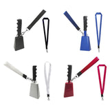 Maxbell Metal Cowbell with Handle Service Cheering Bell for Christmas Party Birthday blue