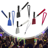 Maxbell Metal Cowbell with Handle Service Cheering Bell for Christmas Party Birthday blue