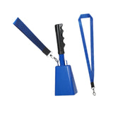 Maxbell Metal Cowbell with Handle Service Cheering Bell for Christmas Party Birthday blue