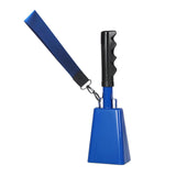Maxbell Metal Cowbell with Handle Service Cheering Bell for Christmas Party Birthday blue