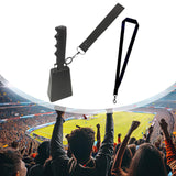 Maxbell Metal Cowbell with Handle Service Cheering Bell for Christmas Party Birthday black