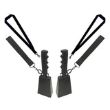Maxbell Metal Cowbell with Handle Service Cheering Bell for Christmas Party Birthday black