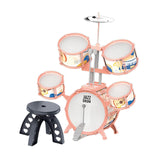 Maxbell Kids Children Drum Set PVC Development Toy for Boys Girls Aged 4 to 14 Child Orange Edge