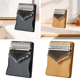 Maxbell 17 Key Mini Finger Piano Small Compact Music Instrument for Kids Adults Gift black