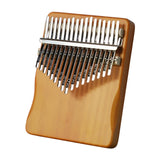 Maxbell 17 Key Mini Finger Piano Small Compact Music Instrument for Kids Adults Gift brown