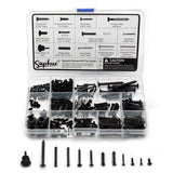 Maxbell Guitar Screw Kit Accessories Guitar Repairing Kit for Tuner Pickguard Switch Black