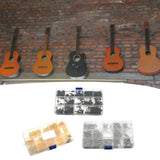 Maxbell Guitar Screw Kit Accessories Guitar Repairing Kit for Tuner Pickguard Switch Black