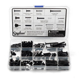Maxbell Guitar Screw Kit Accessories Guitar Repairing Kit for Tuner Pickguard Switch Black