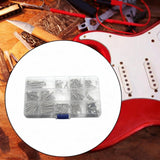Maxbell Guitar Screw Kit Accessories Guitar Repairing Kit for Tuner Pickguard Switch Argent