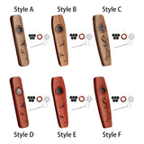 Maxbell Wooden Kazoo Wind Instrument for Party Supplies Outdoor Activities Beginners Style A