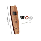 Maxbell Wooden Kazoo Wind Instrument for Party Supplies Outdoor Activities Beginners Style B