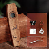 Maxbell Wooden Kazoo Wind Instrument for Party Supplies Outdoor Activities Beginners Style B