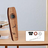 Maxbell Wooden Kazoo Wind Instrument for Party Supplies Outdoor Activities Beginners Style B
