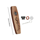 Maxbell Wooden Kazoo Wind Instrument for Party Supplies Outdoor Activities Beginners Style C