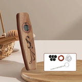 Maxbell Wooden Kazoo Wind Instrument for Party Supplies Outdoor Activities Beginners Style C