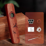 Maxbell Wooden Kazoo Wind Instrument for Party Supplies Outdoor Activities Beginners Style D