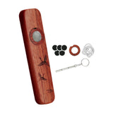Maxbell Wooden Kazoo Wind Instrument for Party Supplies Outdoor Activities Beginners Style D