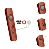 Maxbell Wooden Kazoo Wind Instrument for Party Supplies Outdoor Activities Beginners Style D