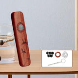 Maxbell Wooden Kazoo Wind Instrument for Party Supplies Outdoor Activities Beginners Style D