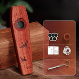 Maxbell Wooden Kazoo Wind Instrument for Party Supplies Outdoor Activities Beginners Style E
